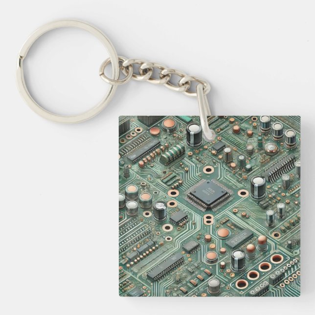 Computerplatine Schlüsselanhänger (Vorderseite)