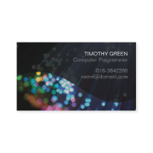 Computerprogrammierer farbenfrohe Glasfaserleuchte