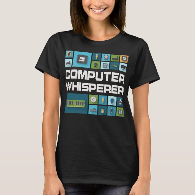 Computerprogrammierer Geeks Funny Sprichwort Compu T-Shirt (Vorderseite)