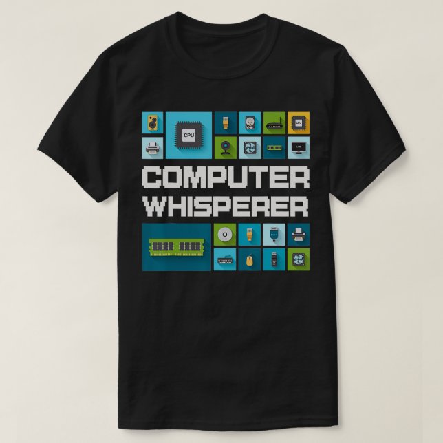 Computerprogrammierer Geeks Funny Sprichwort Compu T-Shirt (Design vorne)