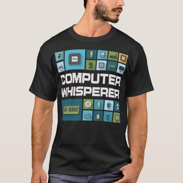Computerprogrammierer Geeks Funny Sprichwort Compu T-Shirt (Vorderseite)