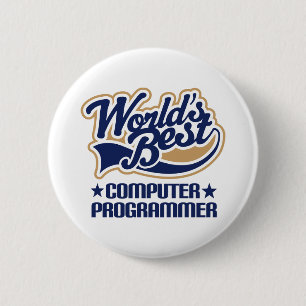 Computerprogrammierer-Geschenk Button