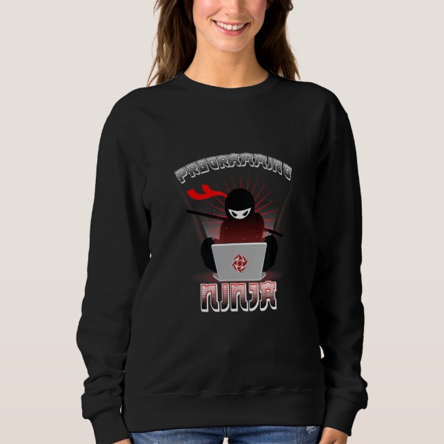 Computerprogrammierer Programmierung Ninja Codieru Sweatshirt (Vorderseite)