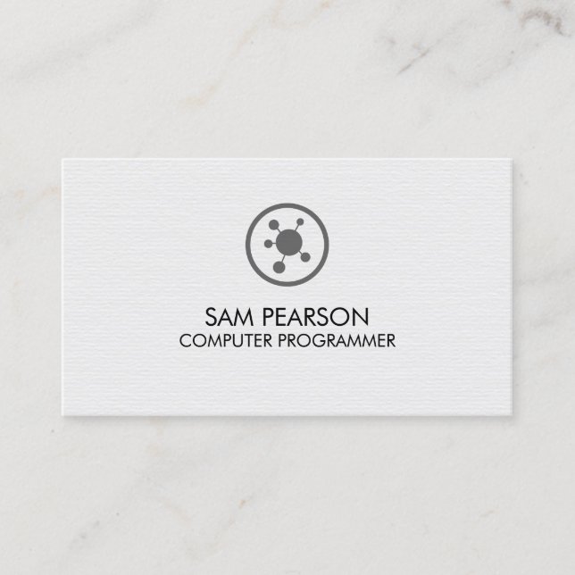 Computerprogrammierer Softwareentwickler Visitenkarte (Vorderseite)
