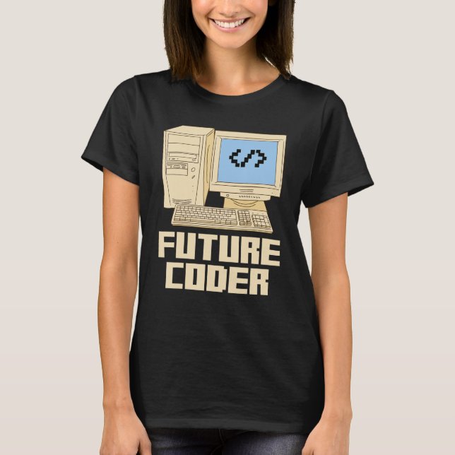 Computerprogrammierer Student Future Cod T-Shirt (Vorderseite)
