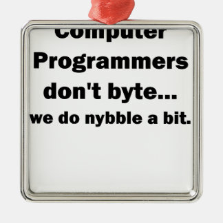 Computerprogrammierer tun nicht byte.png ornament aus metall