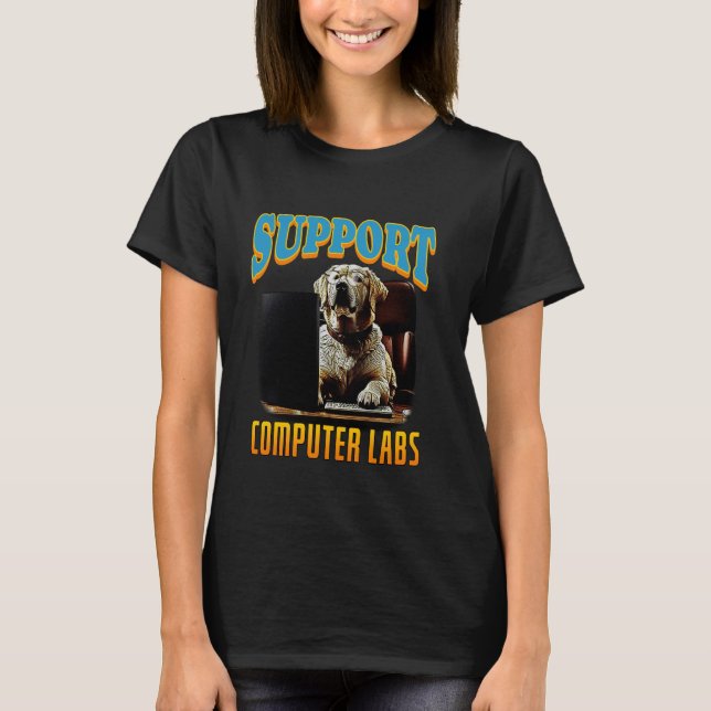 Computerprogrammierung Labrador Retriever Software T-Shirt (Vorderseite)