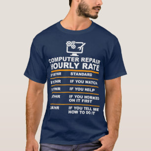 Computerreparatur stündlich Kosten Computerrepara T-Shirt