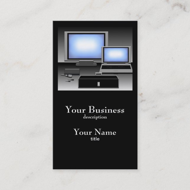 Computerreparaturdienstkarte 2 visitenkarte (Vorderseite)