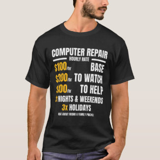 Computerreparaturkosten Software Engineering T-Shirt