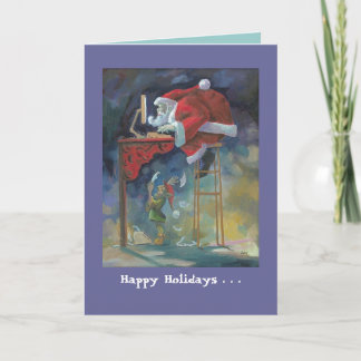 Computersankt-Weihnachtskarte Feiertagskarte