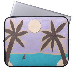 Computerschläfchen mit Palm Beach Szene Laptopschutzhülle