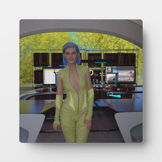 Computersicherheitsexpertin Maria Rossi Fotoplatte (Vorderseite)