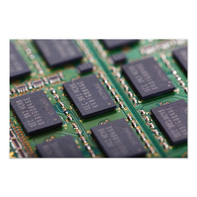 Computerspeicherchips Fotodruck (Vorne)