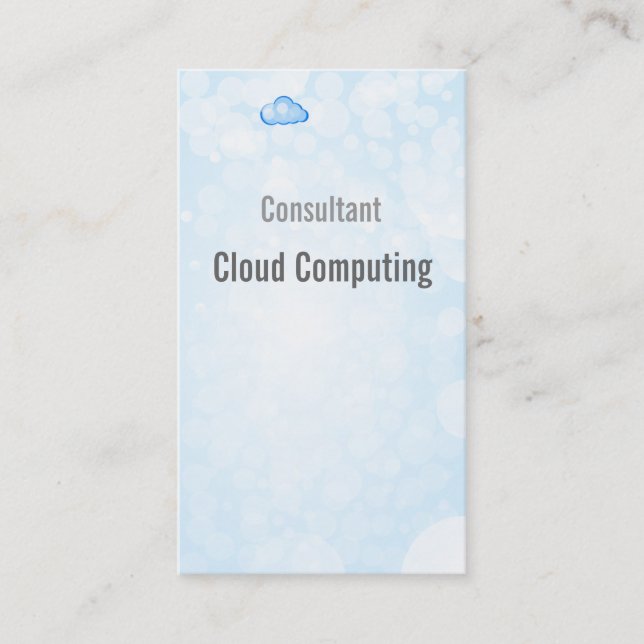 Computerspezialist Programmkarte Visitenkarte (Vorderseite)