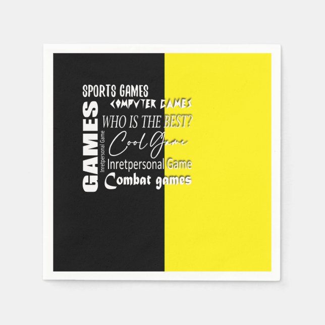 Computerspiel Serviette (Vorderseite)