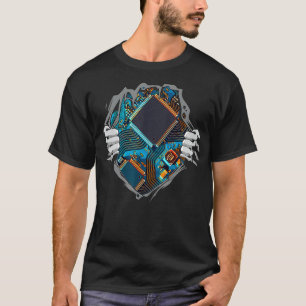 Computertechnik mit CPU Chip Circuit Mo T-Shirt