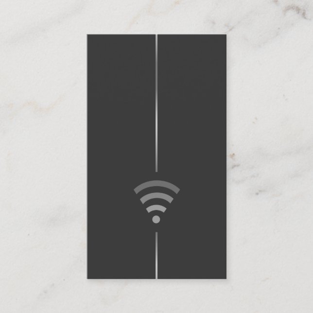 Computertechniker - WiFi-Logo Visitenkarte (Vorderseite)