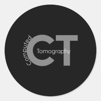 Computertomographie CT Technologin Mri Tech Runder Aufkleber