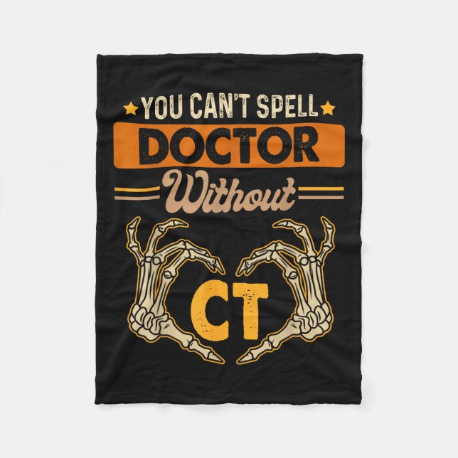 Computertomographie Röntgen Sie können Doktor nich Fleecedecke (Vorderseite)