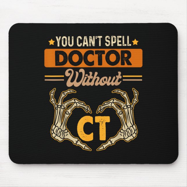 Computertomographie Röntgen Sie können Doktor nich Mousepad (Vorne)