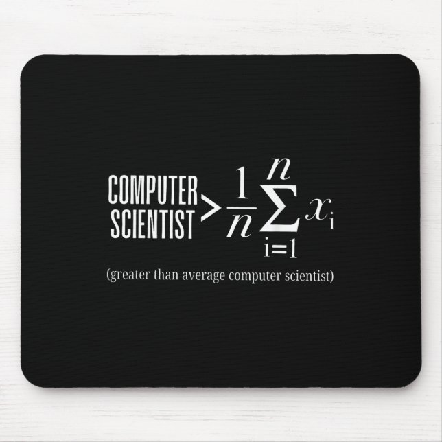 Computerwissenschaftler Math Programmer Coder Soft Mousepad (Vorne)