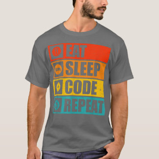 Computerwissenschaftliche Shirts essen Schlafcode
