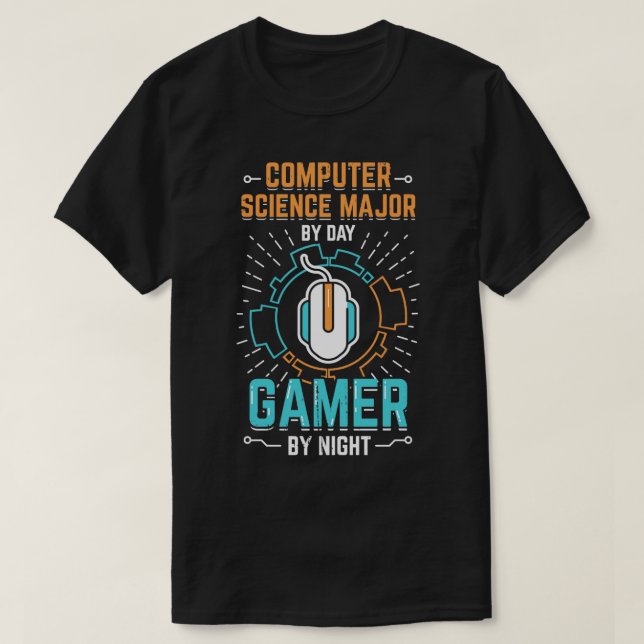 Computerwissenschaftsführer Computerwissenschaftle T-Shirt (Design vorne)