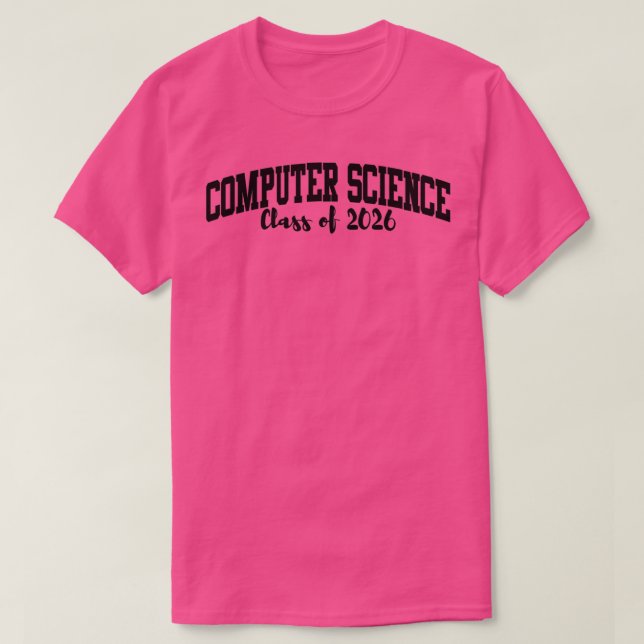 Computerwissenschaftsklasse 2026 Major T-Shirt (Design vorne)