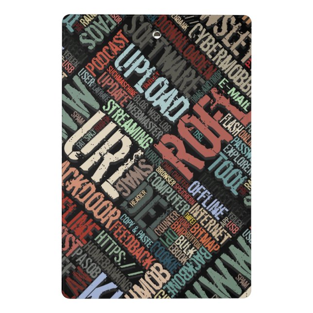 Computerwörterbuch in der Mini-Zwischenablage Farb Mini Klemmbrett (Rückseite)