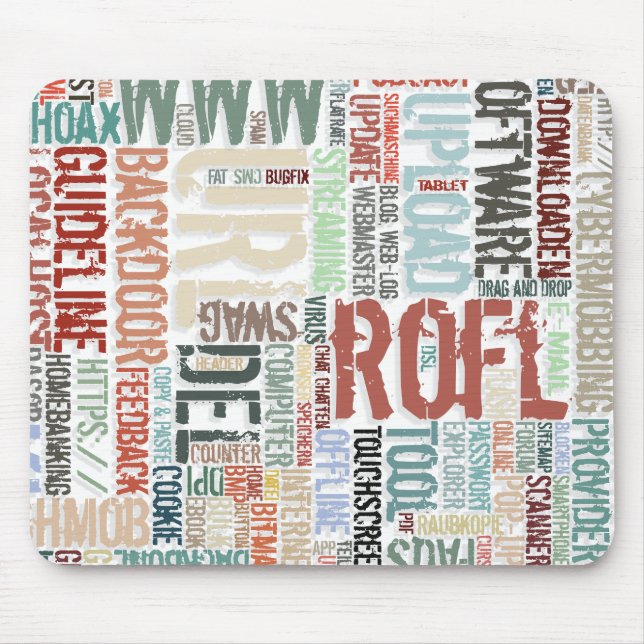 Computerwörterbuch in Farben Mousepad (Vorne)