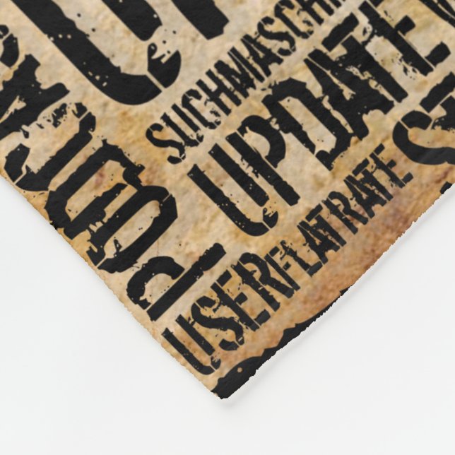 Computerwörterbuch - vintage fleecedecke (Ecke)
