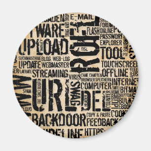 Computerwörterbuch - vintage magnet