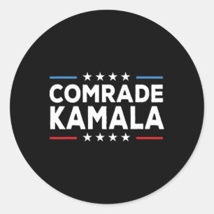 Comrade Kamala Anti Kamala Harris Runder Aufkleber
