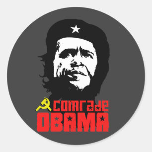 Comrade Obama Runder Aufkleber