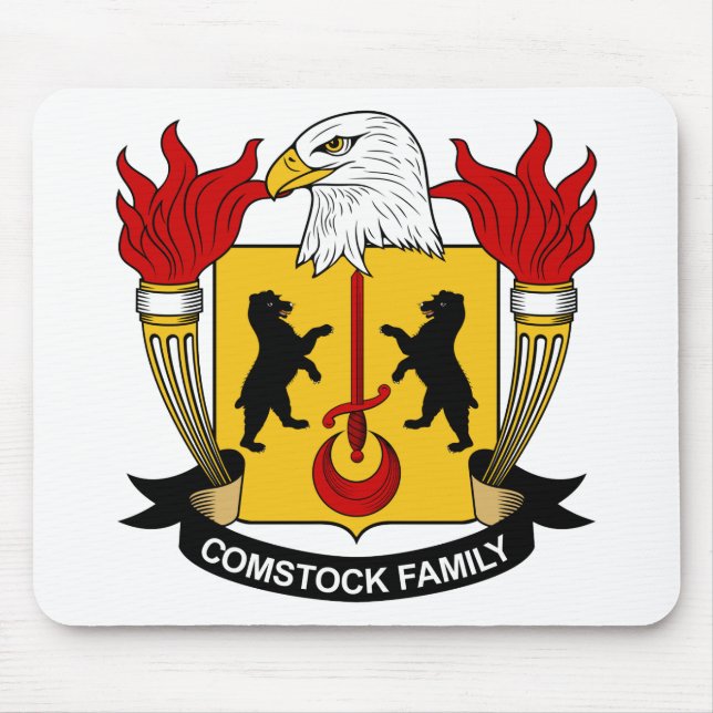 Comstock Familienwappen Mousepad (Vorne)