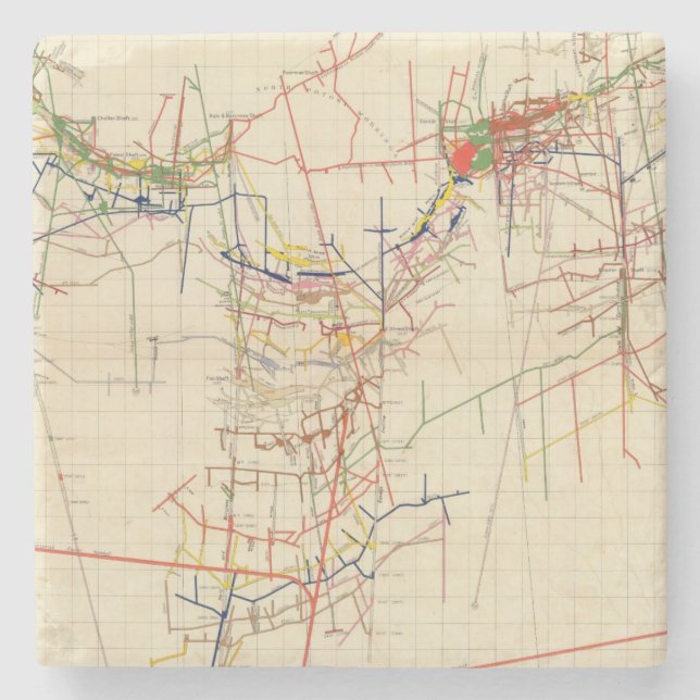 Comstock Grubenbilder Nr. IV Steinuntersetzer (Vorderseite)