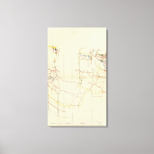 Comstock Maps Anzahl V Leinwanddruck (Vorderseite)