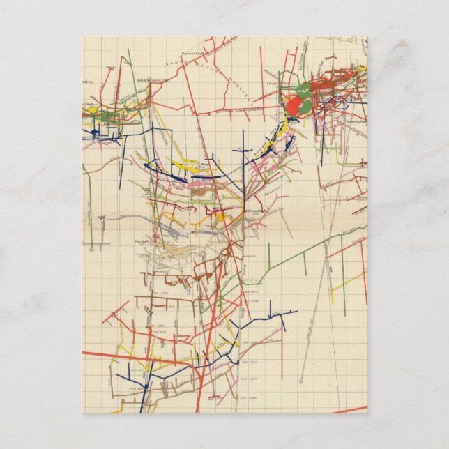Comstock-Maps Nummer IV Postkarte (Vorderseite)