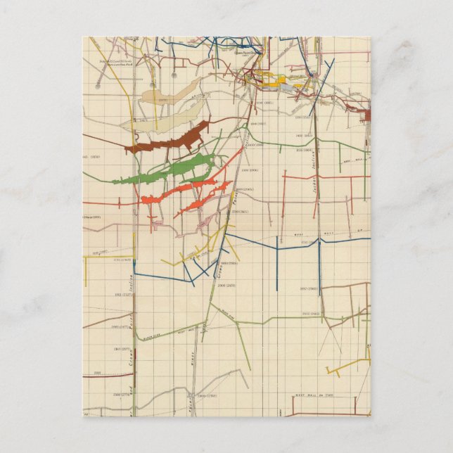 Comstock Maps Nummer VI Postkarte (Vorderseite)