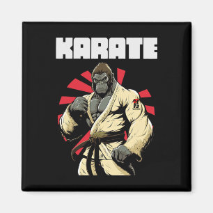 Comt Sports Karate Gorilla Magnet