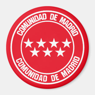 Comunidad de Madrid Runde Emblem Magnet
