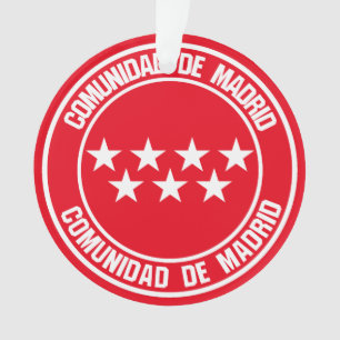 Comunidad de Madrid Runde Emblem Ornament