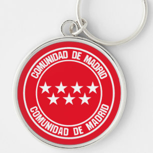 Comunidad de Madrid Runde Emblem Schlüsselanhänger