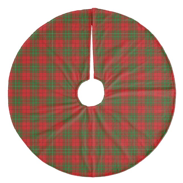 Comyn tartan red kariert fleece weihnachtsbaumdecke (Vorderseite)