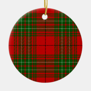 Comyn tartan red kariert keramikornament