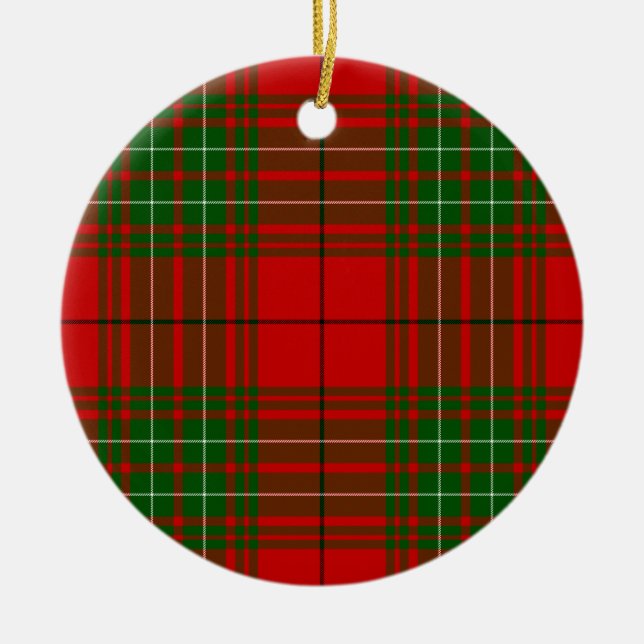 Comyn tartan red kariert keramikornament (Vorne)