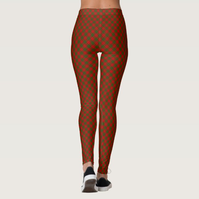 Comyn tartan red kariert leggings (Rückseite)