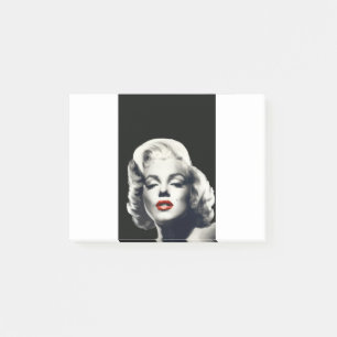 CON24BW-V4 rote Lippen Marilyn IN BLACK.tif Post-it Klebezettel