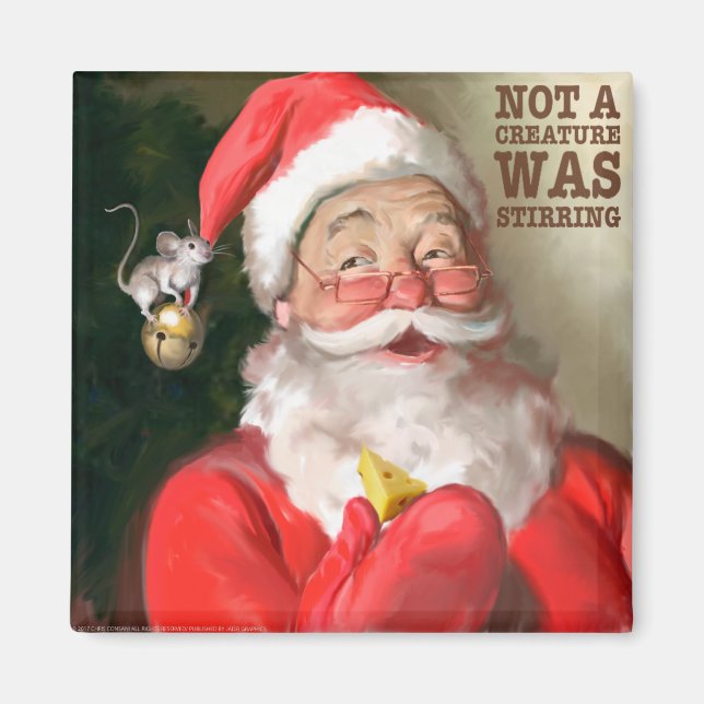 CON31 Santa 1 Stirring.tif Magnet (Vorne)